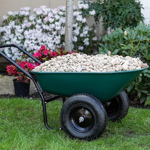 Heavy Duty Two Wheel Small Garden Wheelbarrow | Zincera