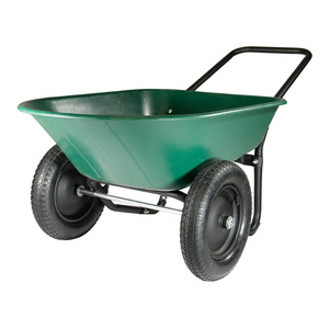 Heavy Duty Two Wheel Small Garden Wheelbarrow | Zincera