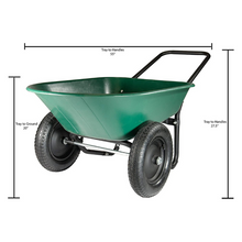 Load image into Gallery viewer, Heavy Duty Two Wheel Small Garden Wheelbarrow | Zincera