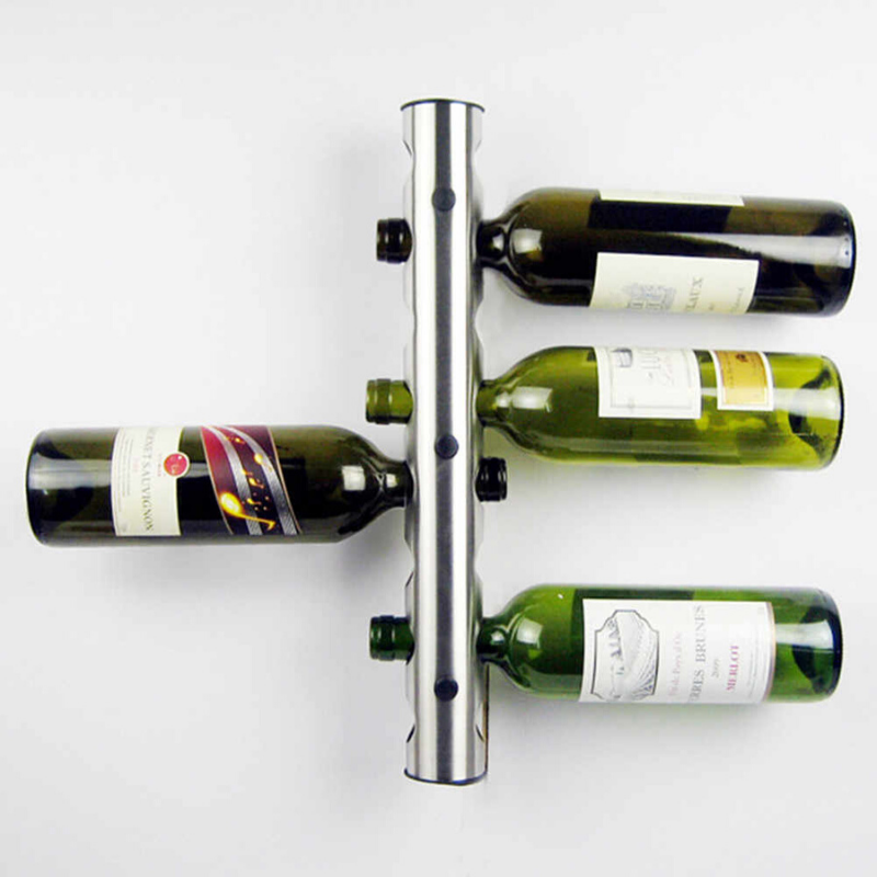 Modern Wall Mounted Hanging Wine Holder Rack | Zincera