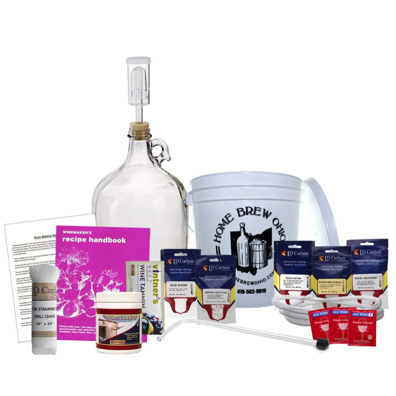 All In One Wine Making Equipment Supply Kit | Zincera